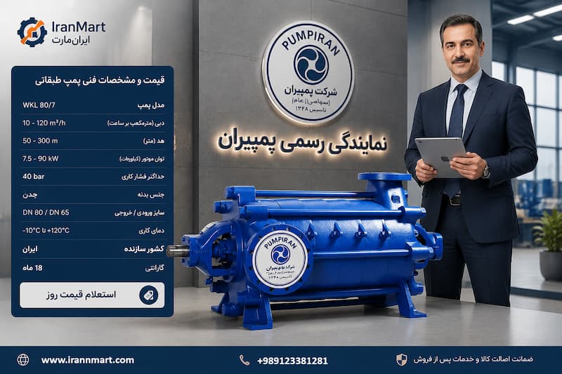 خرید و قیمت پمپ طبقاتی فشارقوی WKL پمپیران از 1 اینچ تا 6 اینچ